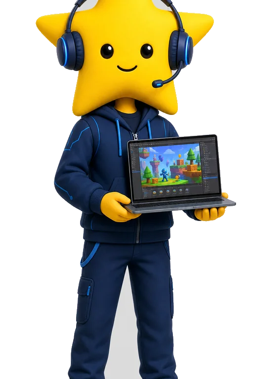 Mascotte Workizz du métier Développeur.se de jeux vidéo